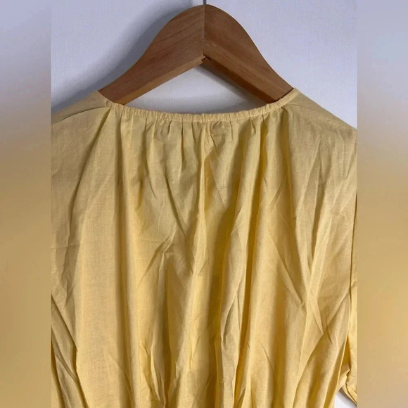BNWT WAYF Yellow Cotton Mini Dress in Yellow Size XS - Picture 10 of 15